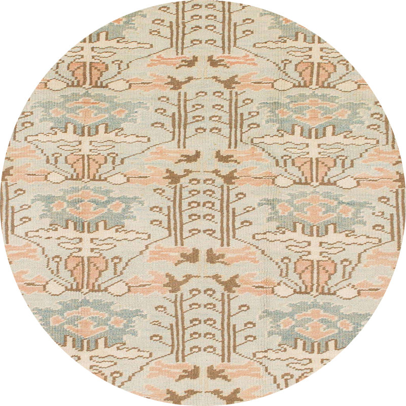 Tapis abstrait moderne 1237, Rond 7 pi
