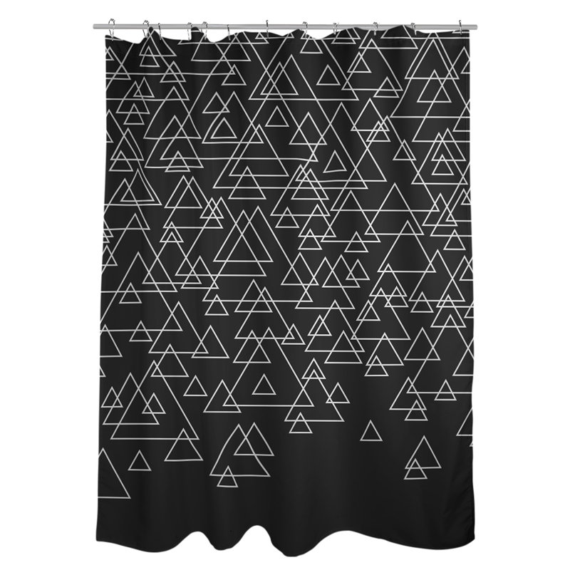 Rideau simple sower katelyn elizabeth dispersed triangles, Noir