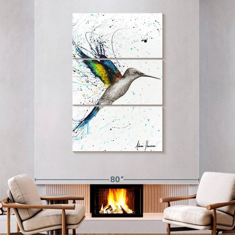 Brampt Happy Hummingbird, 74" H x 48" W