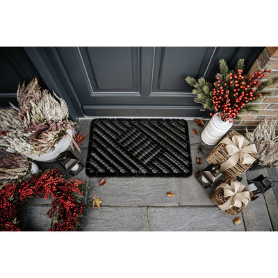 Mix Mats Striped No Holiday Doormat