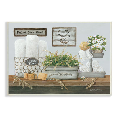 "Country Washroom Counter Still Life", art mural par Pam Britton