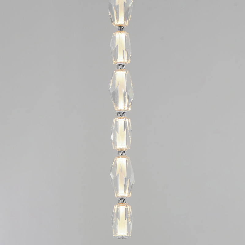Dolce Vita 9 - Light LED Flush Mount, Polished Chrome