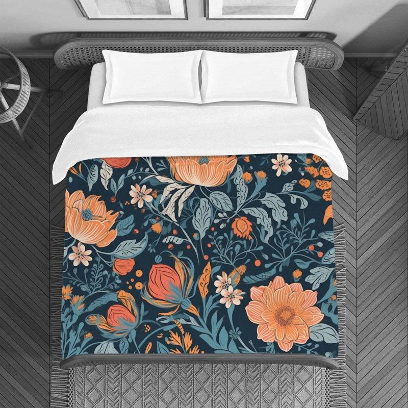 Floral Bedding, King Duvet Cover