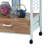 Commodious Kitchen Shelf On Casters, White-399373123