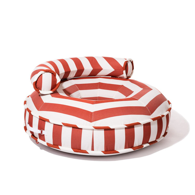 Anneau de piscine en toile, Rouge / Blanc
