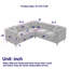 Canapé modulaire en L