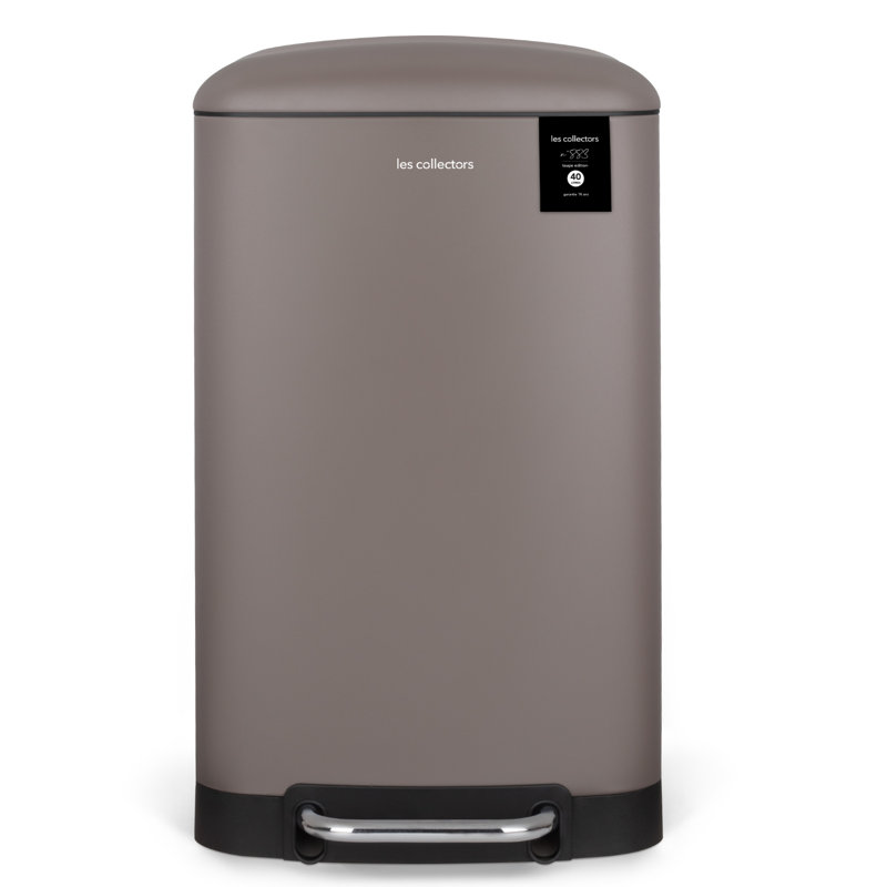 Abfalleimer mit Fußpedal, Taupe, 40 L