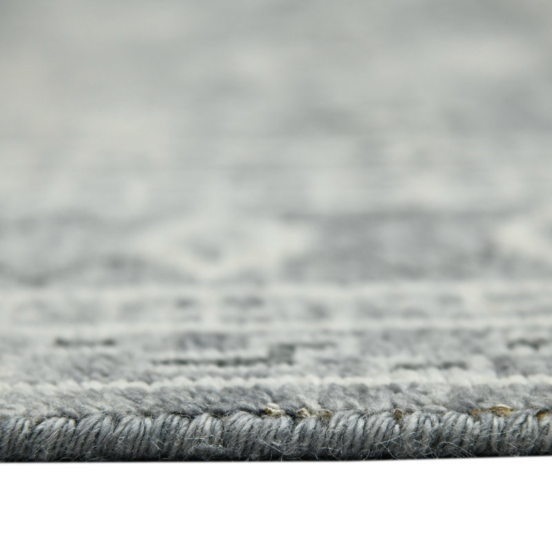 Gray Hand-Knotted Wool Oriental 2' x 3' Area Rug