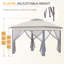 Auvent avec moustiquaire et sac de transport Outsunny Pop Up-119212627