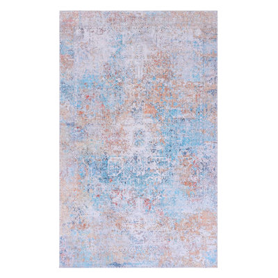 Tapis jaune lavable 9 x 12 po - antidérapant, à poils courts, sans perte de poils, pliable, charmant pour le salon, la chambre à coucher, la cuisine, les animaux de compagnie et le placement élégant