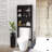 Modern Over The Toilet Space Saver Organization Wood Storage Cabinet For Home, Bathroom