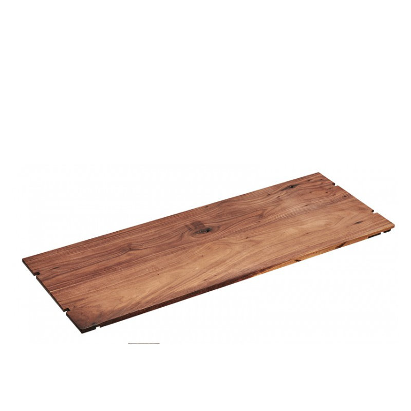 Tablette rectangulaire, Noyer, H 0,5 po x l 24 po x P 12 po 