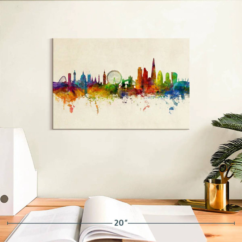 Sirci, Londres, Angleterre, horizon, neuvième, H 8 po x l 12 po