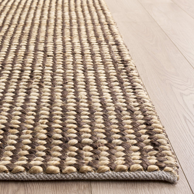 Natural Fiber Couture 110 Hand Woven 80% Jute; 20% Cotton No Pattern Rug, Rectangle 4' x 6'
