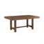 Brown Finish Dining Set Rectangular Table Bench Side Chairs Beige Upholstered Seat Transitional Kitchen Dining Furniture-1813860022