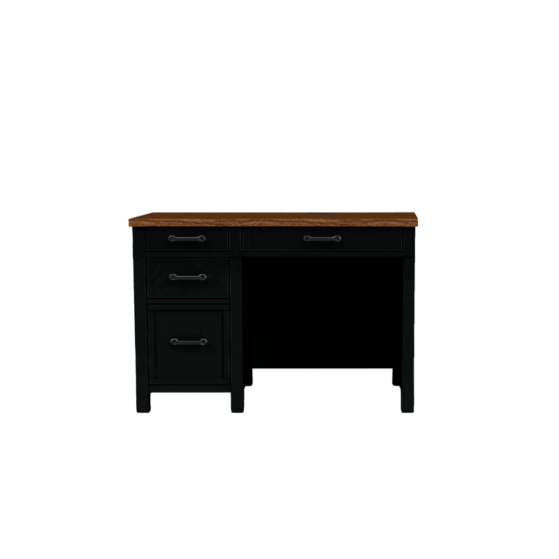 Bureau d'ordinateur moderne à deux tons, Noir
