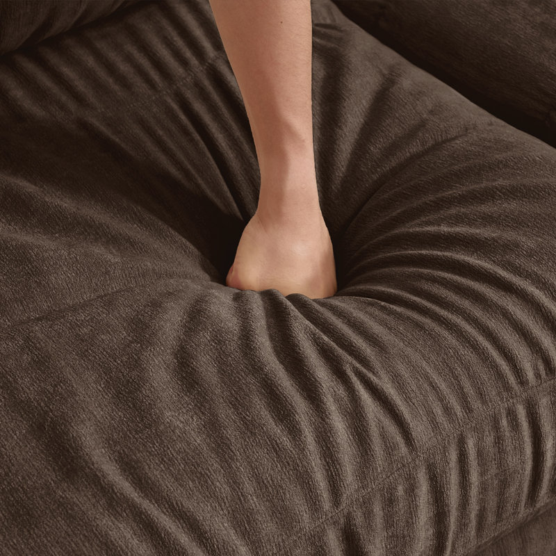 Seat Ruched Detailing Modular Sectional Sofa
