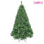 Arbre de Noël de 7 pi avec 380 lumières à DEL, contrôle, synchro musicale, 1339 pointes, branches articulées et support en métal pour un affichage des Fêtes encastré