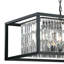 Luminaire suspendu pour îlot de cuisine à 8 lumières avec détails en cristal