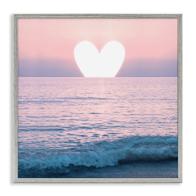 «Pink Heart Ocean Sunrise» par Emanuela Carratoni