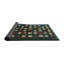 Tapis de zone vert/crème/rouge contemporaine-111002439