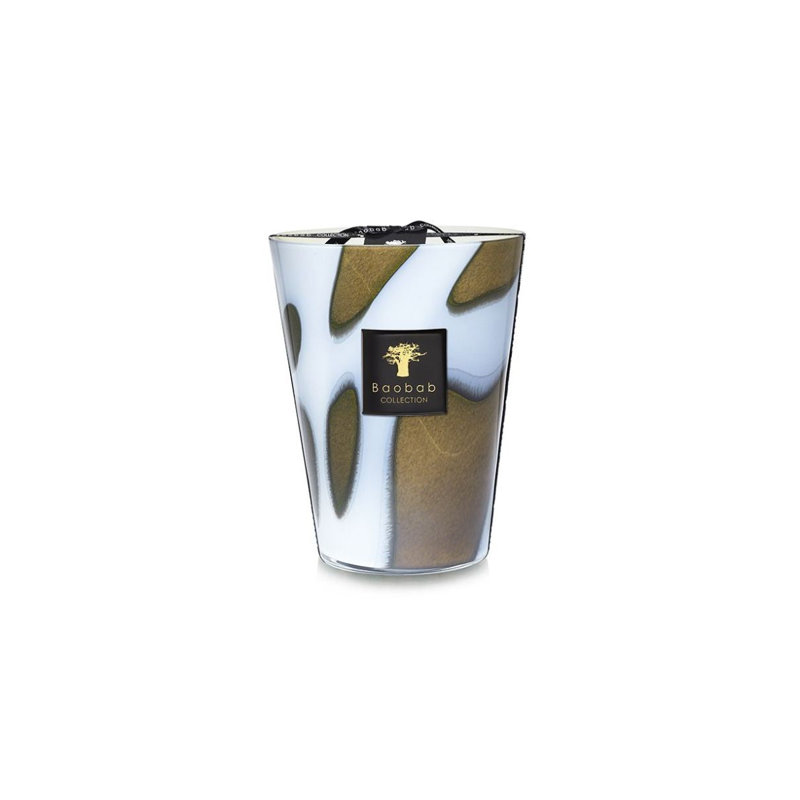 Stones Agate Candle, 9.45" H x 7.41" W x 7.41" D