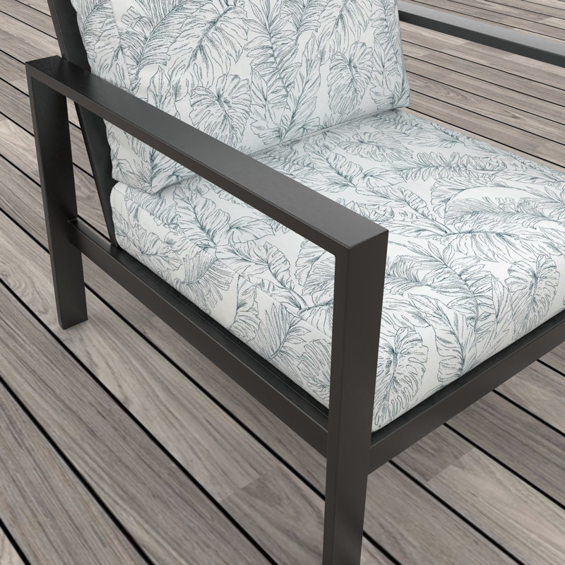 Chaise de patio avec coussins Sunbrella® Townsend