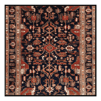 Tapis brun lavable à la machine