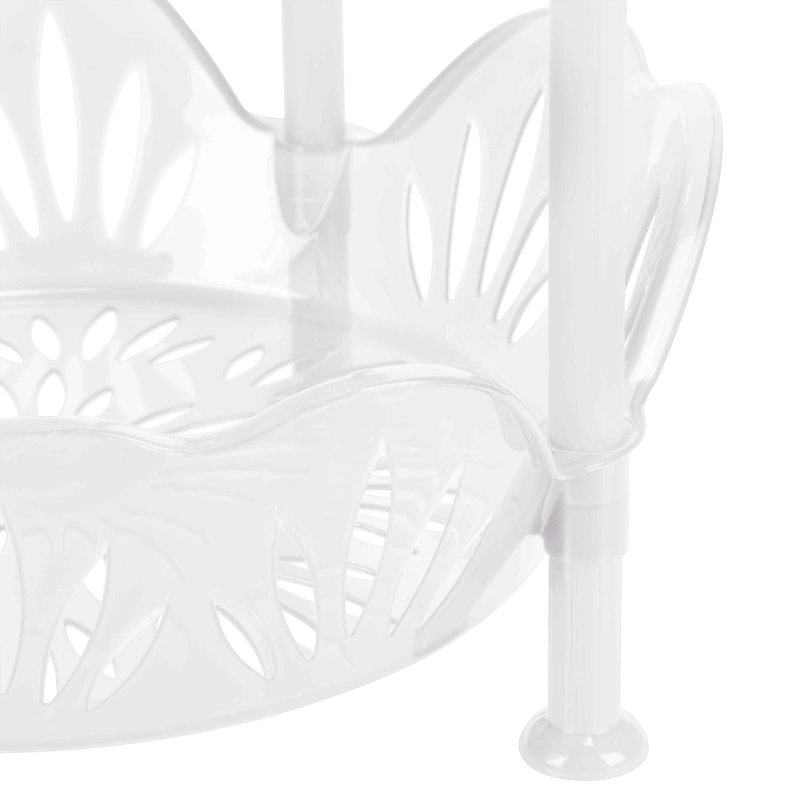 Étagère de rangement H 32,28 po x l 15,35 po x P 15,35 po Edden, Blanc