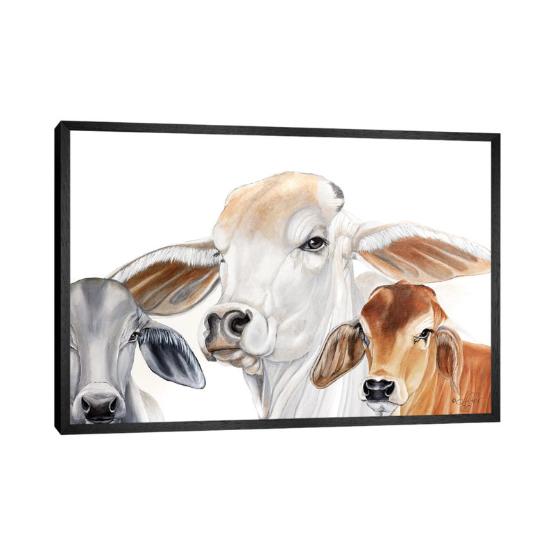 Ranch Life by Diane Fifer - Painting on Canvas, Black Framed, 101.6cm H x 152.4cm W x 3.81cm D