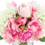 Peonies, Tulips and Hydrangeas in Glass Vase