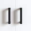 Vidaxl Furniture Handle Black Iron Cabinet Modern Minimalist Indoor Outdoor