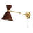 Acacio 25" 1-Light Mid-Century Vintage Rattan/Metal USB Charging Swing Arm LED Sconce with Pull Chain-82994912