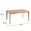 Table de salle à manger de style Mid-Century moderne avec des pieds fuselés sculptés et des découpes audacieuses