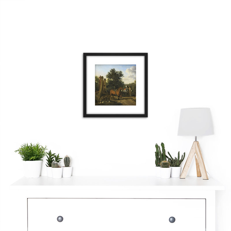The Hunting Party by Adriaen Van De Velde - Single Picture Frame Painting
