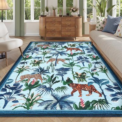 Tapis tigre Jungle avec envers antidérapant