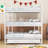Metal Twin Triple Bunk Bed With Trundle-1106552237