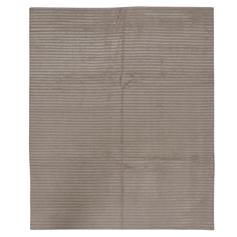 Hand Knotted Area Rug in Cream
