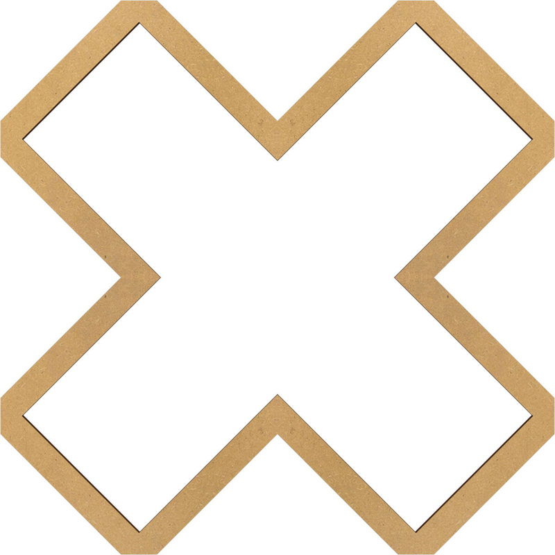 Charpente de plafond décorative Fowler, H 60,37 po x l 60,37 po x P 0,375 po