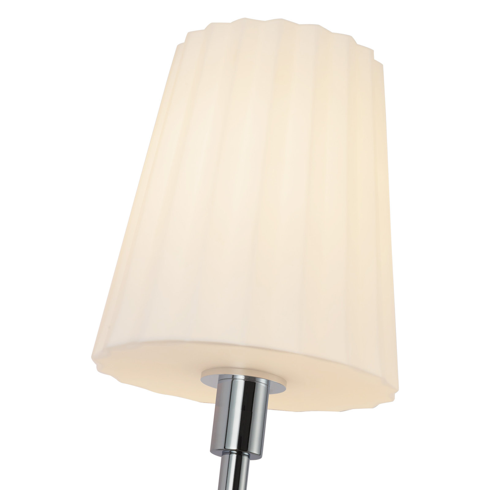 Tindra Single Ribbed Bath Sconce, Chrome