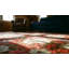 Antique American Hooked Rug America Geometric Hand-Woven