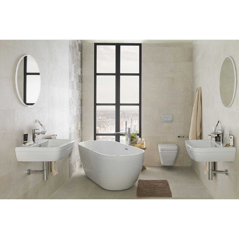 Lounge 66.94'' L Freestanding Soaking Bathtub