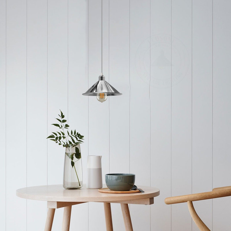 Kovacev 1 - Light Chrome Single Pendant, No