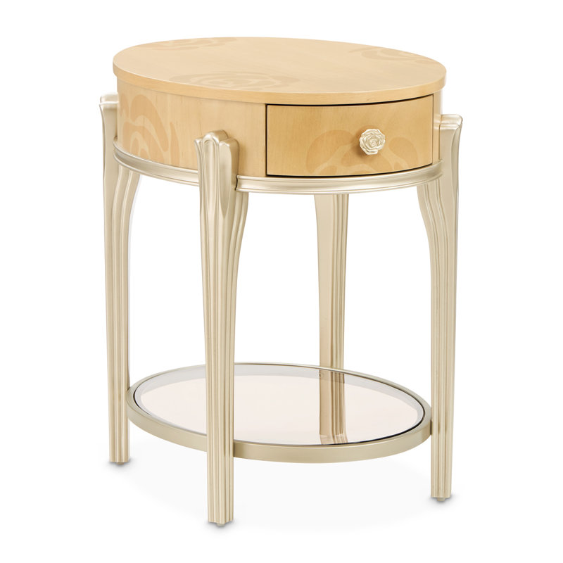 Camellia Field Caramel End Table