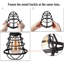 Cage à lumière industrielle de style rétro pour luminaires suspendus, paquet de 4