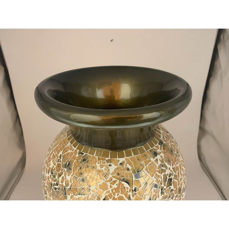 Vase de plancher en terre cuite mosaïque Bodey