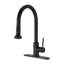 Robinet de cuisine à poignée simple en acier inoxydable avec accessoires-88625751