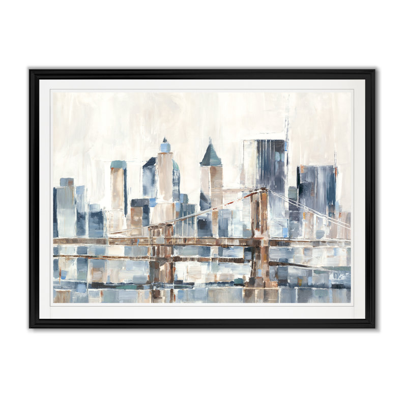 « blue hour i », impression sur toile, H 18,5 po x l 24,5 po x P 1,5 po, Noir