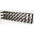 Dark Oak Stained Pine / Galvanised Steel