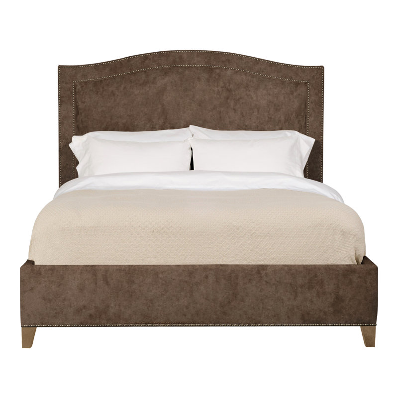 Caroline/Casey Queen Upholstered Low Profile Panel Bed, Bennett Carolina, Hampton, Yes